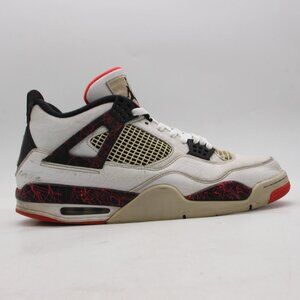 Nike Shoes Mens 13 Jordan 4 Retro Flight Nostalgia Sneakers White 308497-116